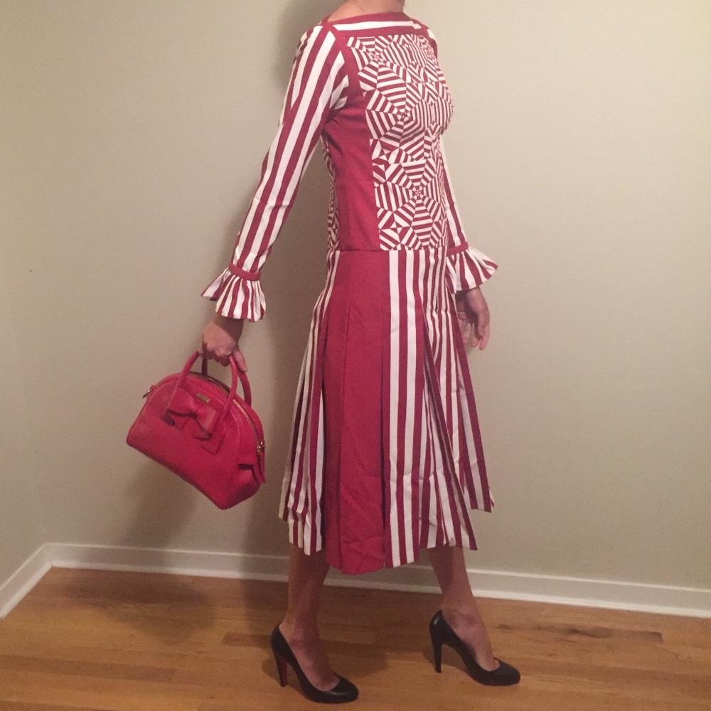 Marc Jacobs runway stripe collection dress